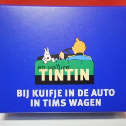 Bij Kuifje in de auto - twee sets speelkaarten