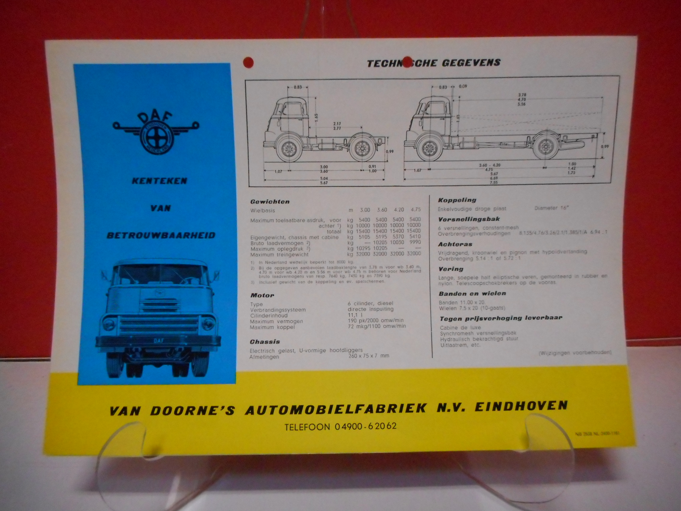 DAF Bedrijfsauto's 2000 DO serie (november 1961) - Afbeelding 2