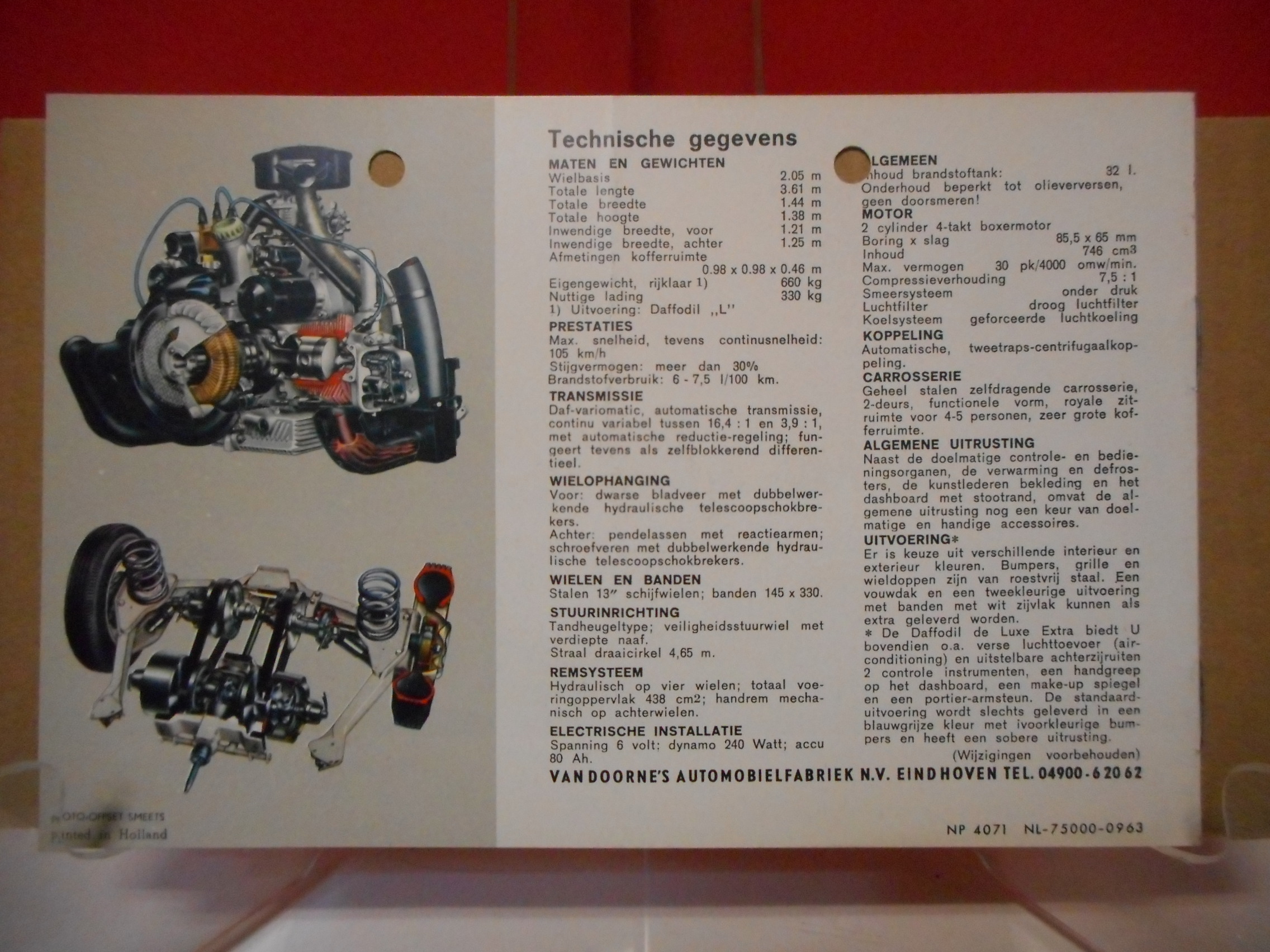 DAF De nieuwe snelle daffodil (September 1963), klein formaat - Afbeelding 2